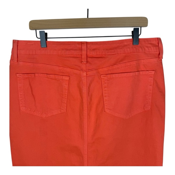 NYDJ Not Your Daughter’s Jeans Pencil Skirt Papaya Color Size 14 Made In USA - Picture 6 of 12